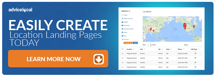 Location Landing Pages