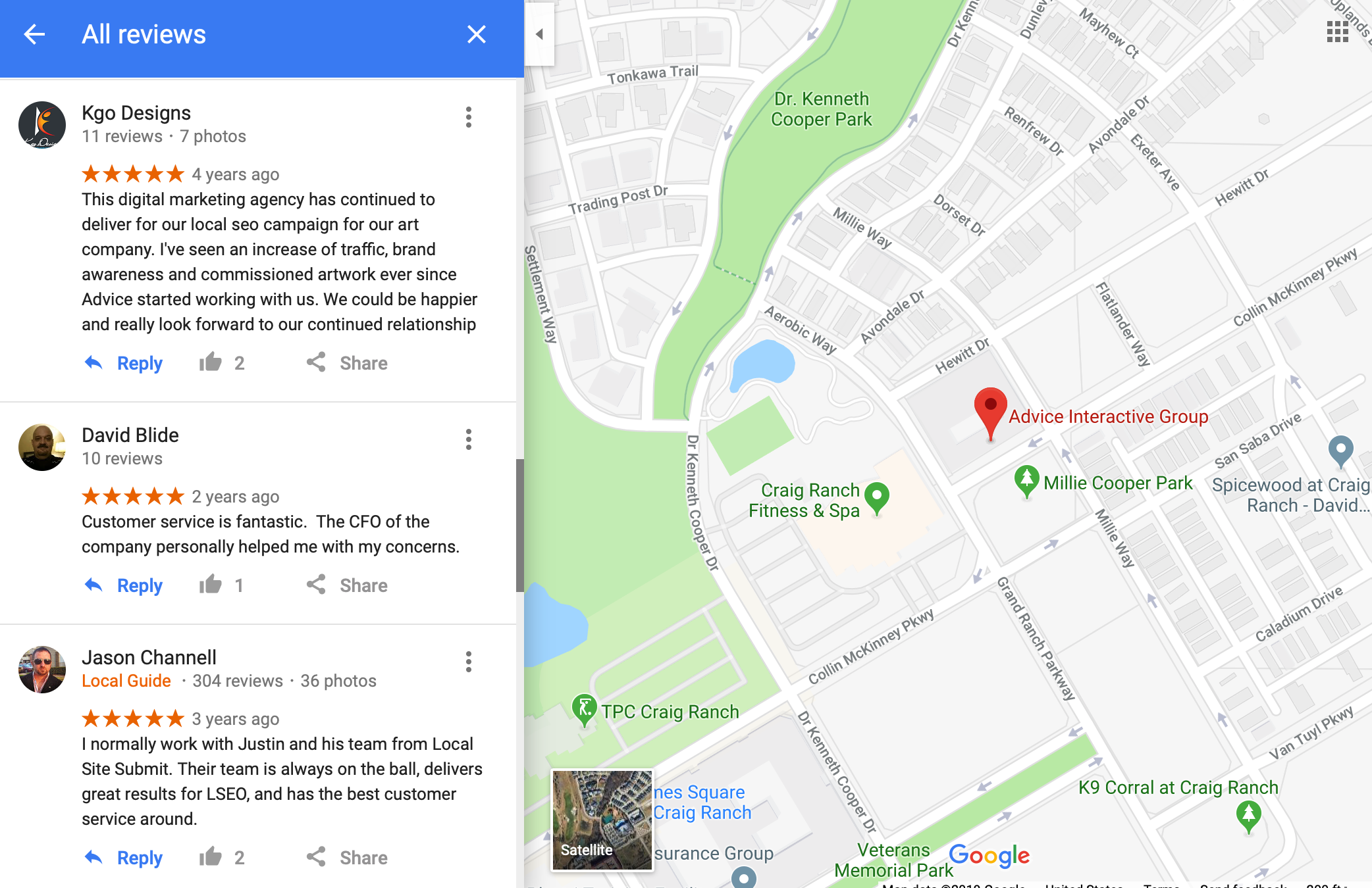 example of how to respond to a review on google maps