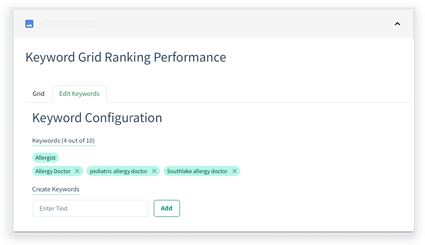 Track Additional Keywords